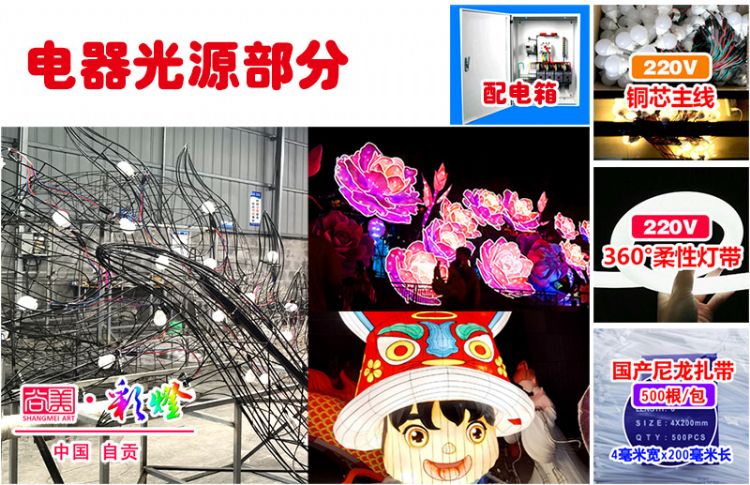 彩燈裝飾與表面材料（表層著色材料）
