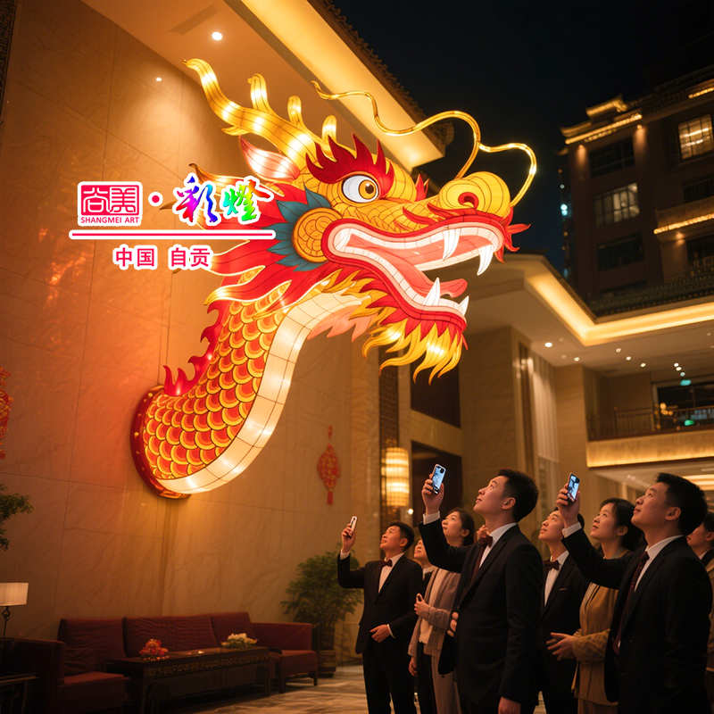 酒店裝飾龍燈