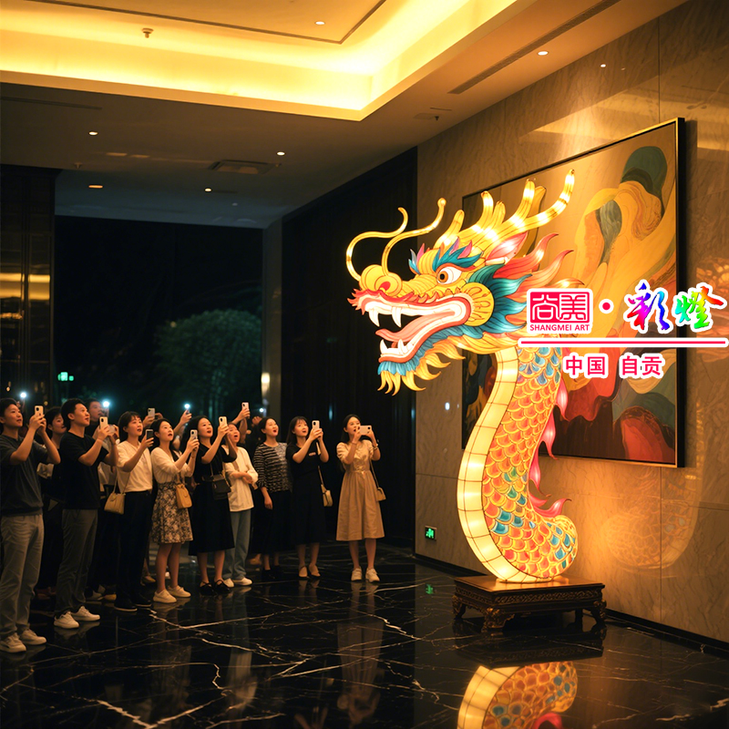 酒店裝飾龍燈