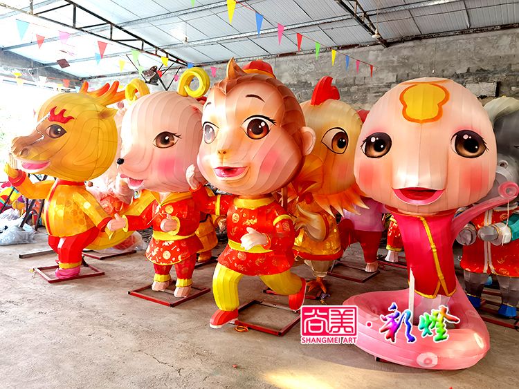 牛年十二生肖花燈
